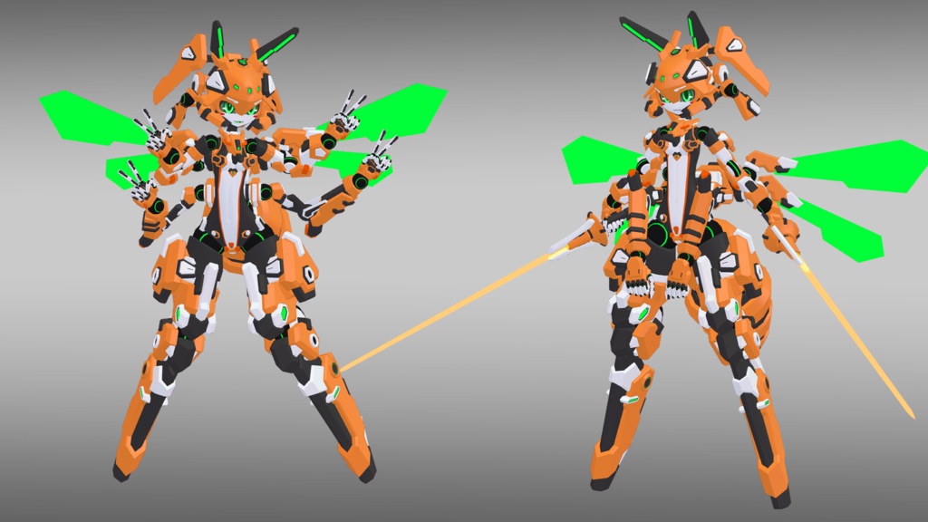 40式狭霧ちゃん (VRChat向け3Dモデル)