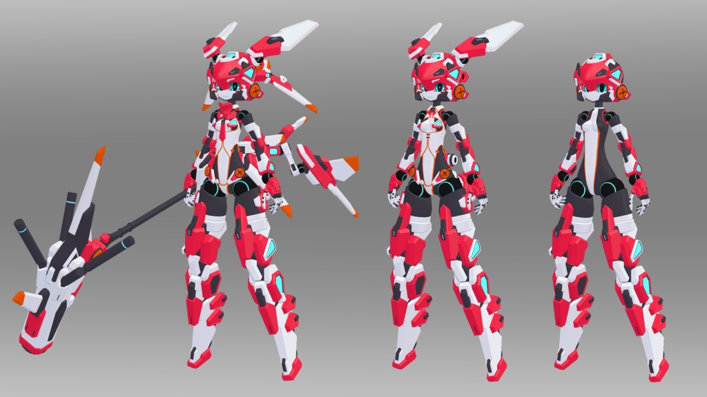 41式芒霧ちゃん (VRChat向け3Dモデル)