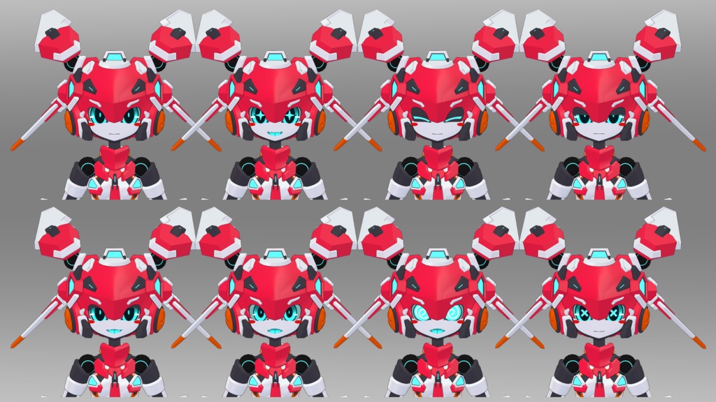 41式芒霧ちゃん (VRChat向け3Dモデル)