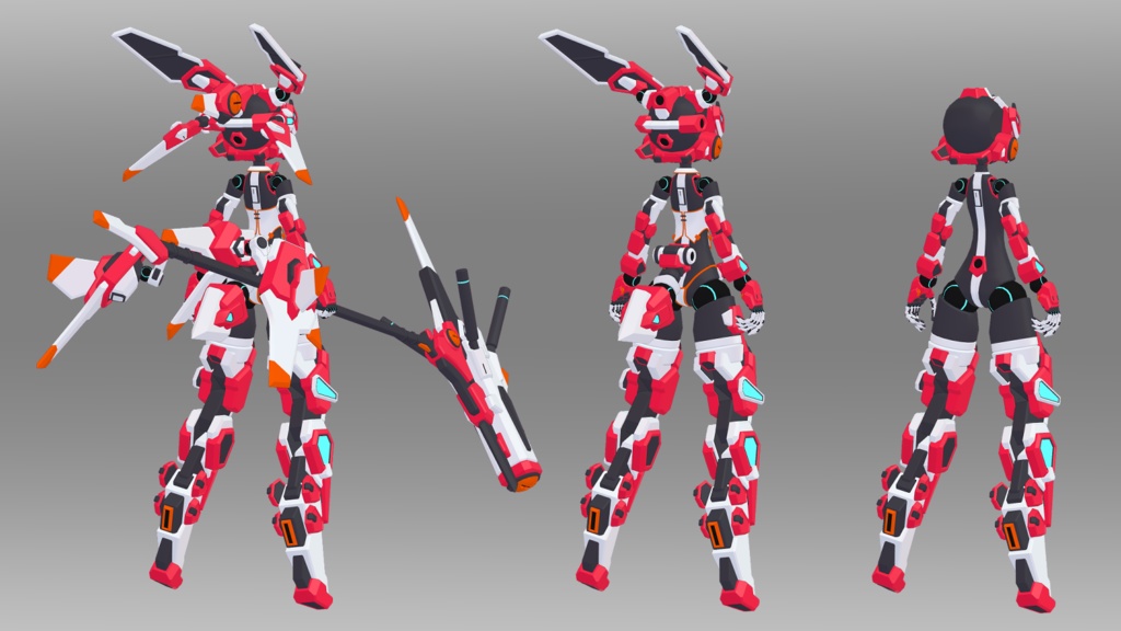 41式芒霧ちゃん (VRChat向け3Dモデル)