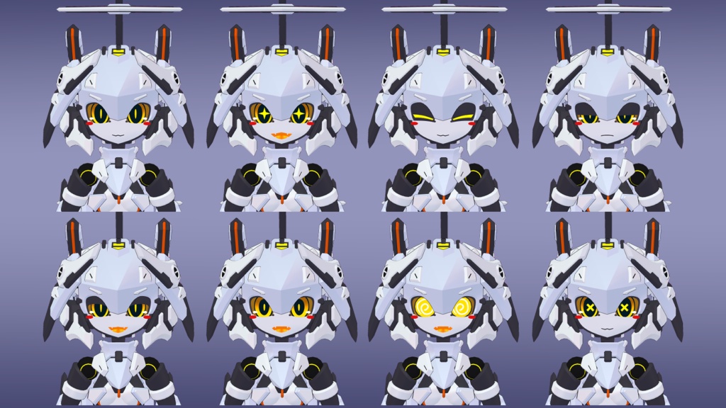 42式白霧ちゃん (VRChat向け3Dモデル)
