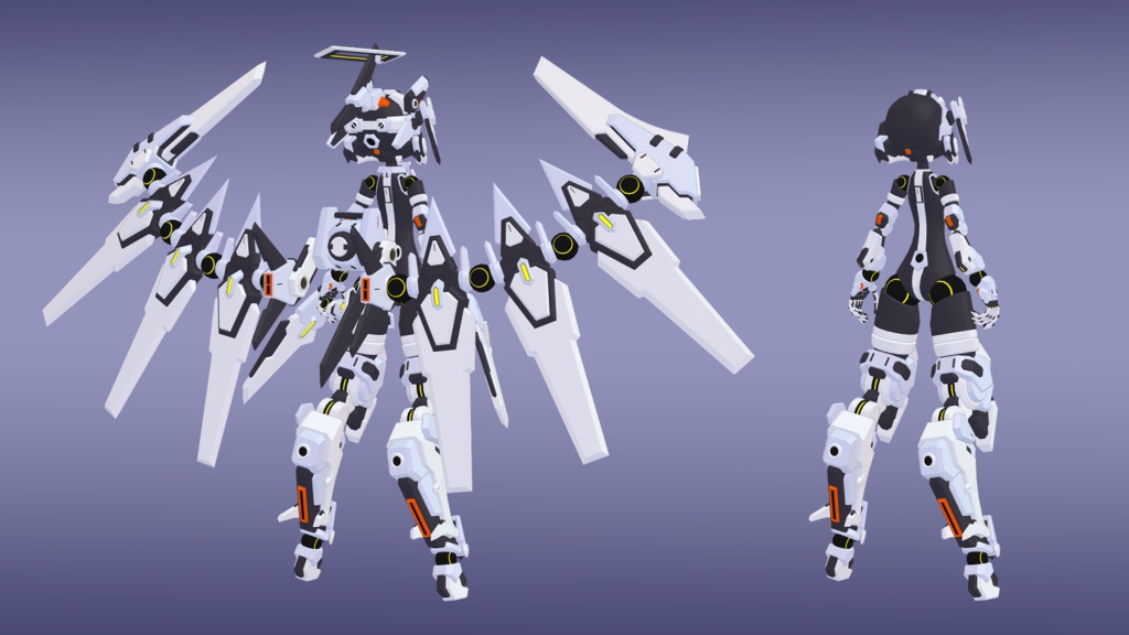 42式白霧ちゃん (VRChat向け3Dモデル)