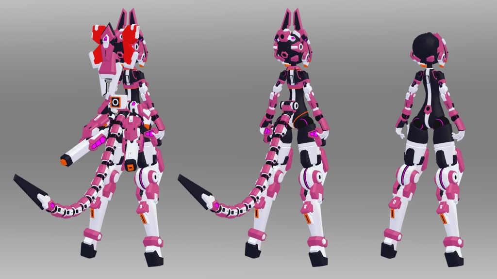43式夜霧ちゃん (VRChat向け3Dモデル)