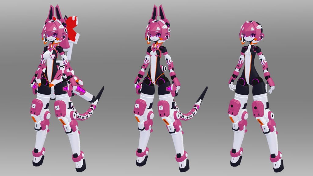 43式夜霧ちゃん (VRChat向け3Dモデル)