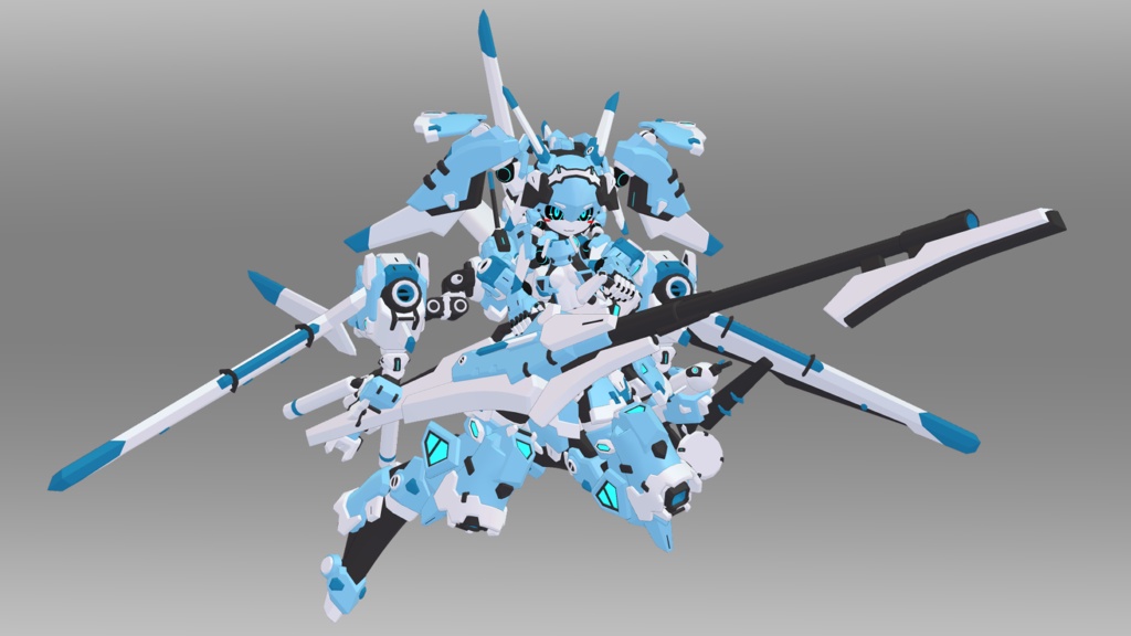 44式電ちゃん (VRChat向け3Dモデル)