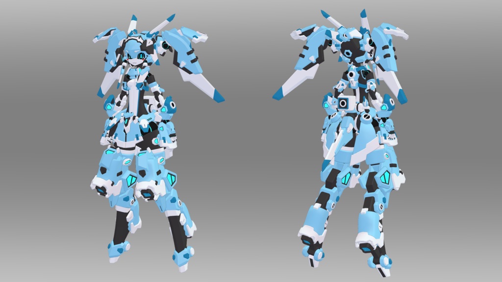 44式電ちゃん (VRChat向け3Dモデル)