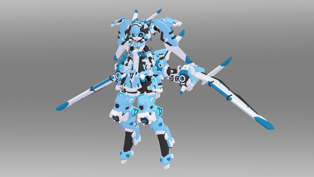 44式電ちゃん (VRChat向け3Dモデル)