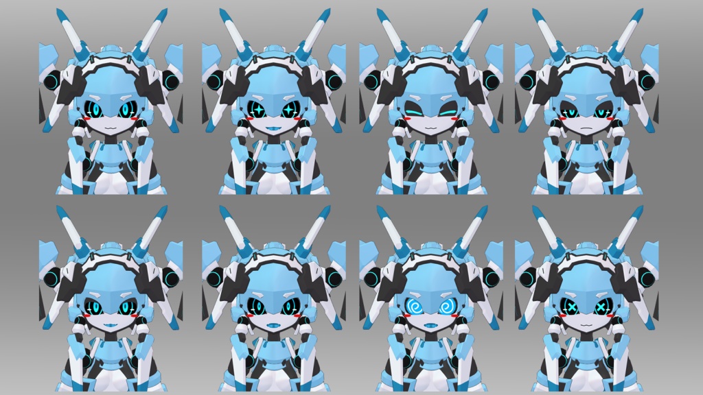 44式電ちゃん (VRChat向け3Dモデル)