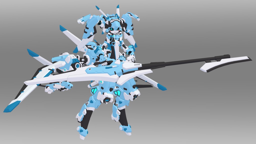 44式電ちゃん (VRChat向け3Dモデル)