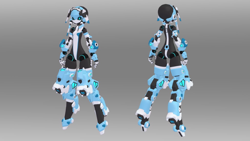 44式電ちゃん (VRChat向け3Dモデル)