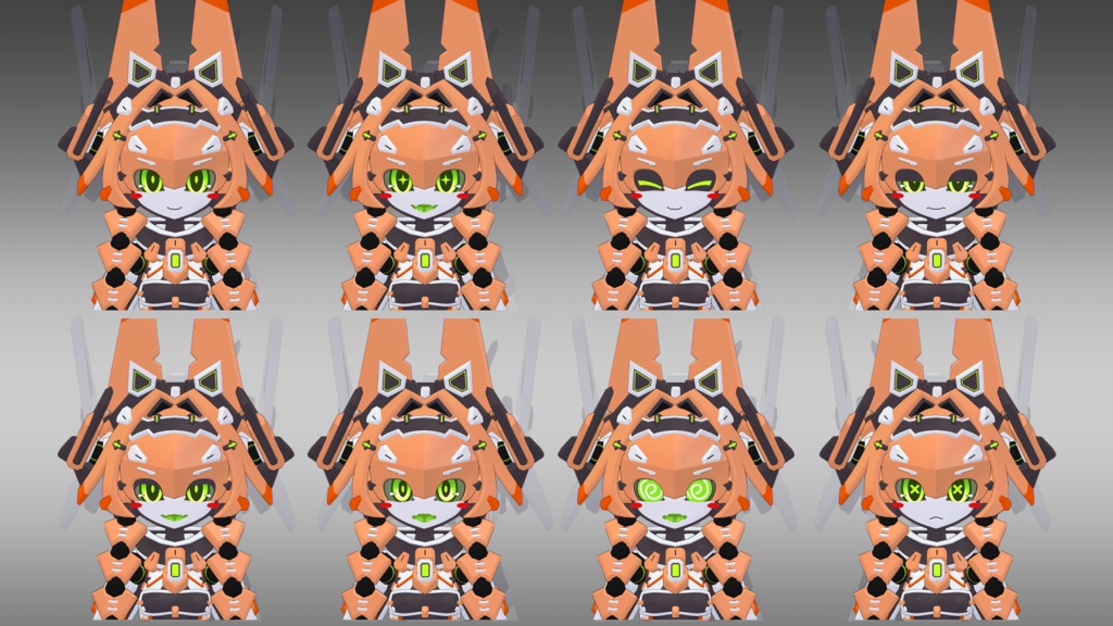 45式 雷ちゃん (VRChat向け3Dモデル)