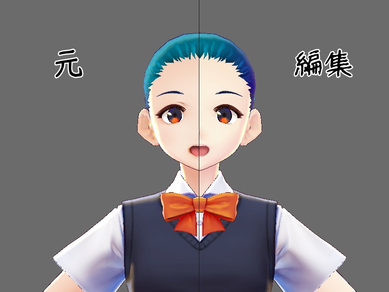 【無料あり/vroidテクスチャ/ベータ版用】さっぱり肌