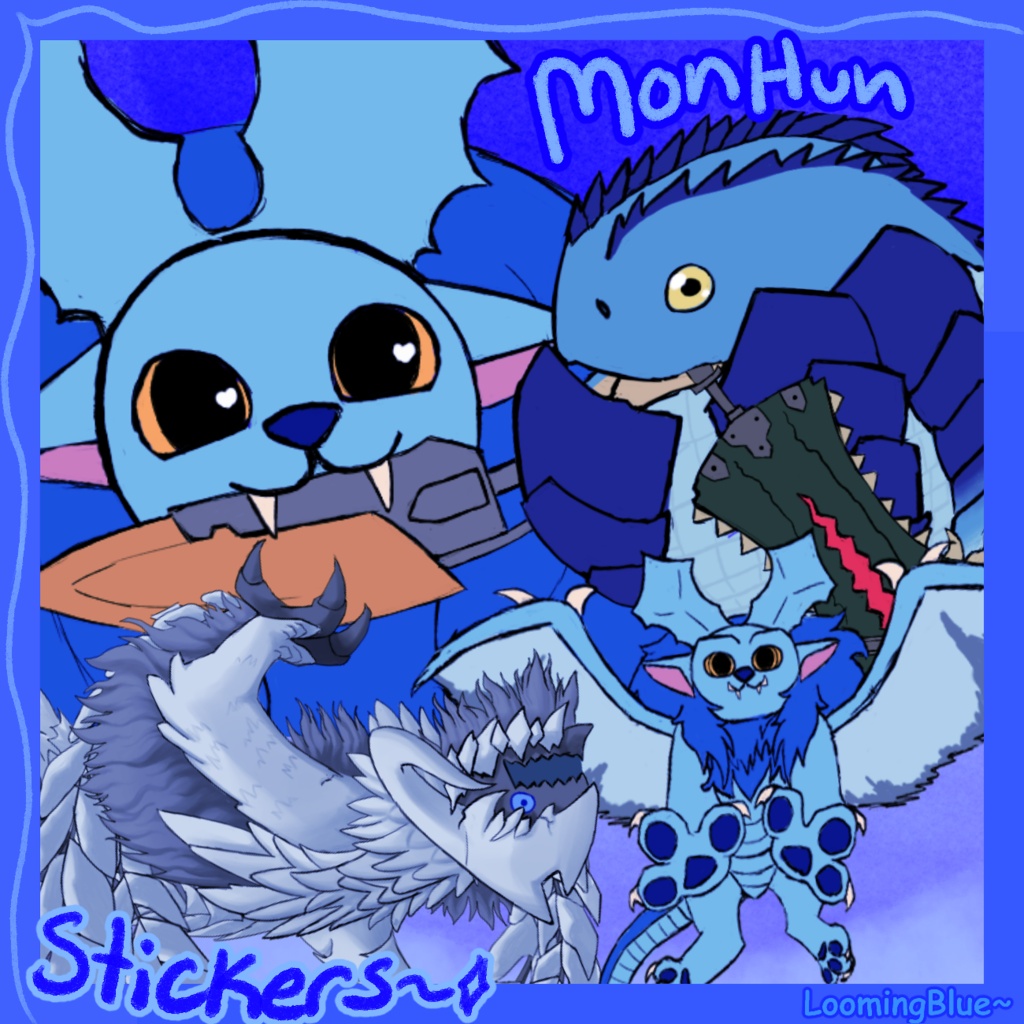Scuffed Monster Hunter Doodles/Emote/Stickers
