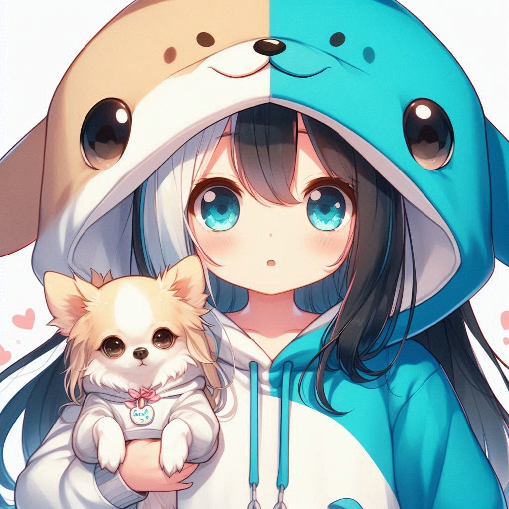 犬とイルカを愛する少女