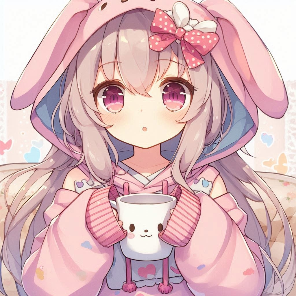 うさ耳萌え袖少女