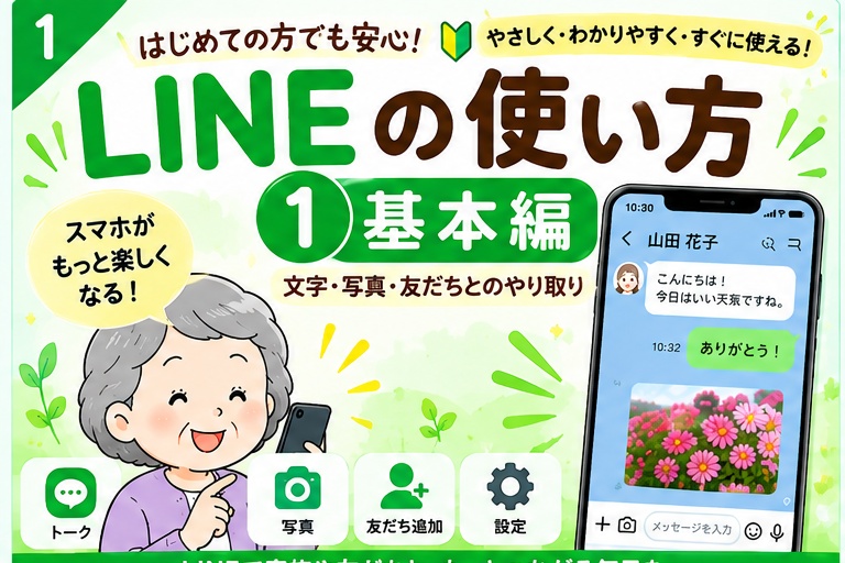 【初心者向け】誰でも分かるLINEの使い方①基本編｜トーク・写真・友だち追加をやさしく解説