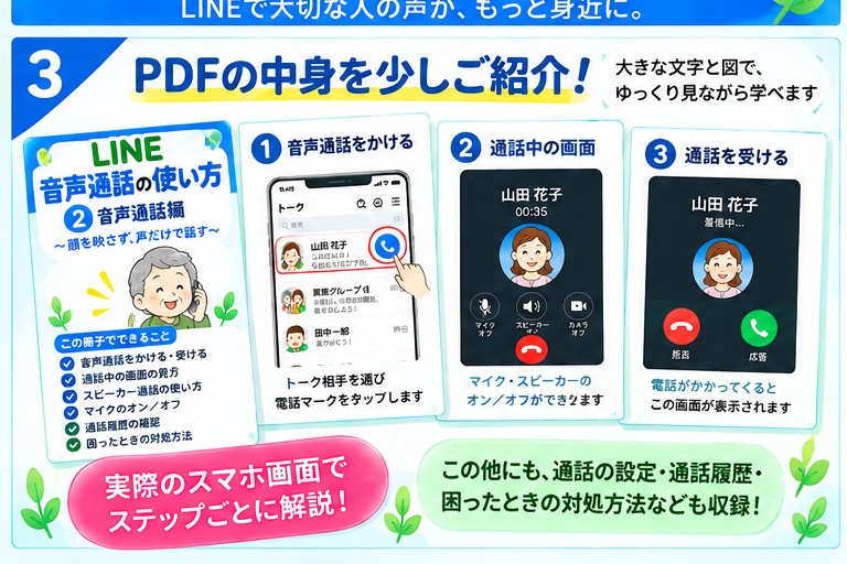 【初心者向け】誰でも分かるLINEの使い方②音声通話編|LINE電話をやさしく解説