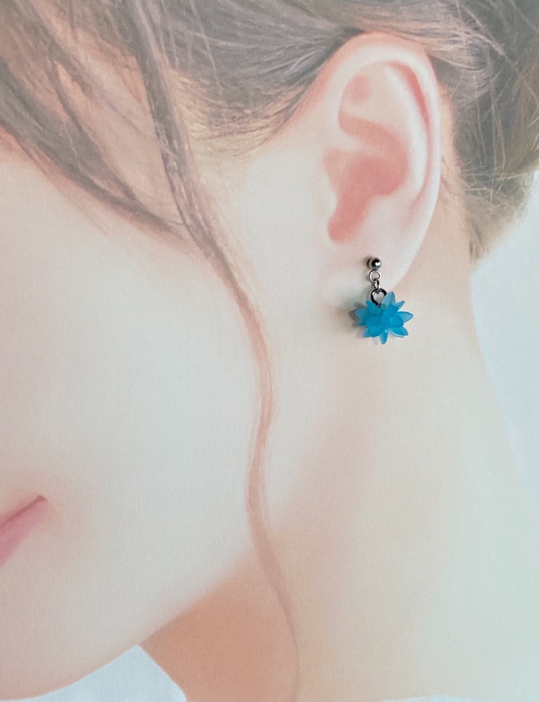 snow crystalピアス