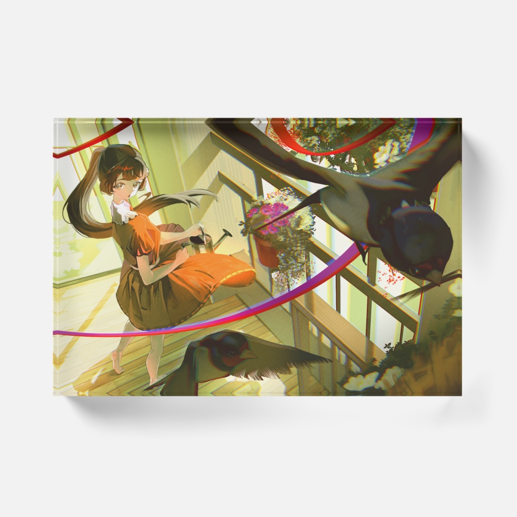 オリジナルイラスト　アクリルブロック