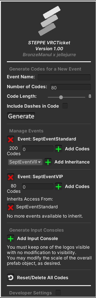 STEPPE VRCTicket (v1.01b)