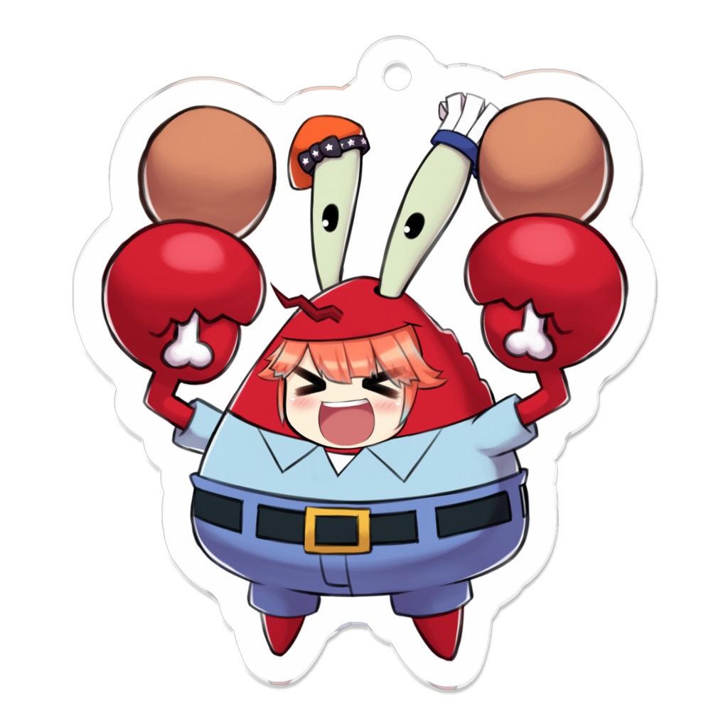 Takanashi Kiara Spongebob Squarepants Keychain アクリルキーホルダー