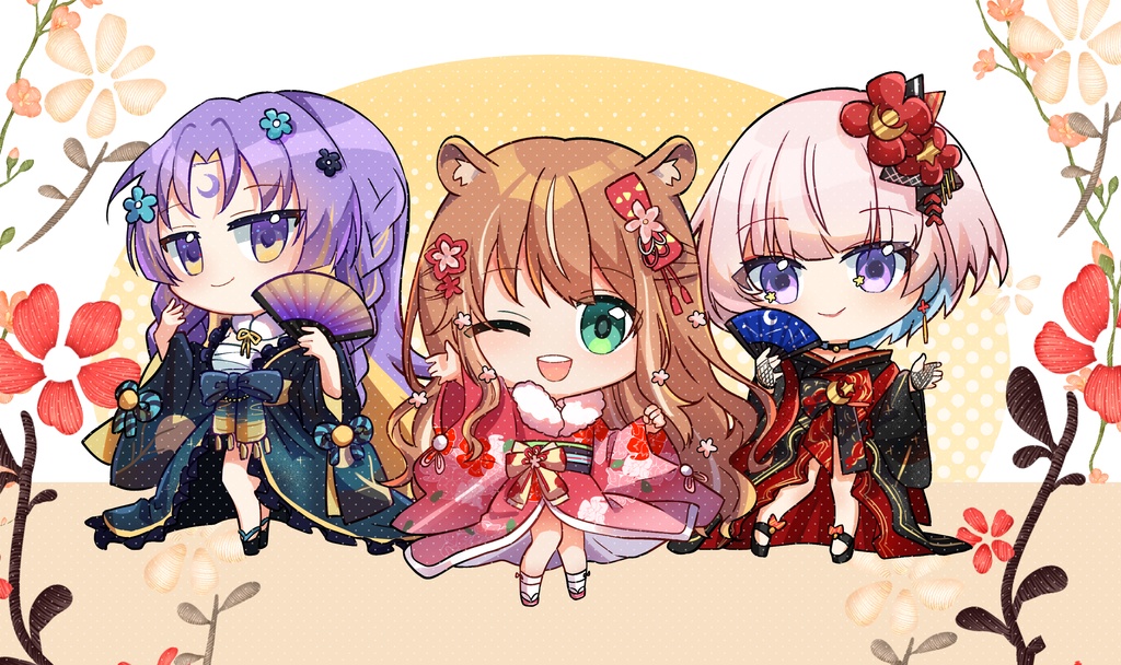 Ayunda Risu Kimono Keychain アクリルキーホルダー