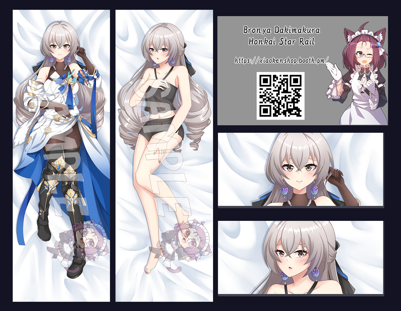 Dakimakura  Bronya Ran...