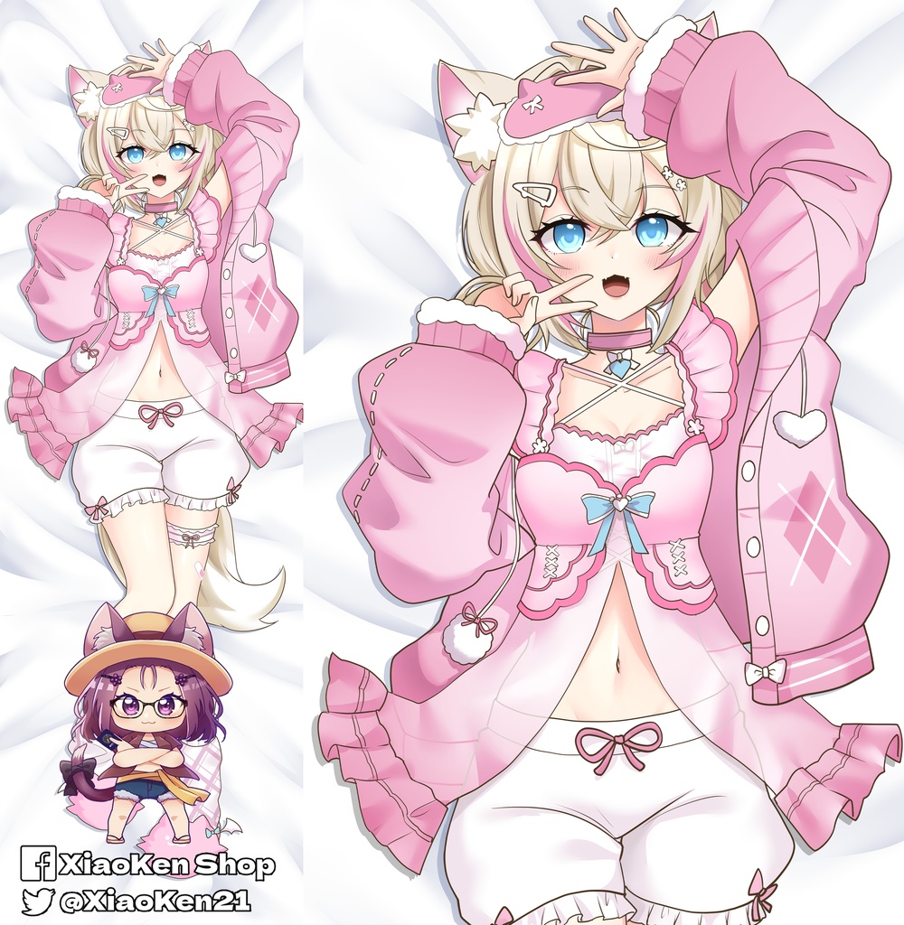 Dakimakura Mococo フワワ・アビスガード モココ・アビスガード