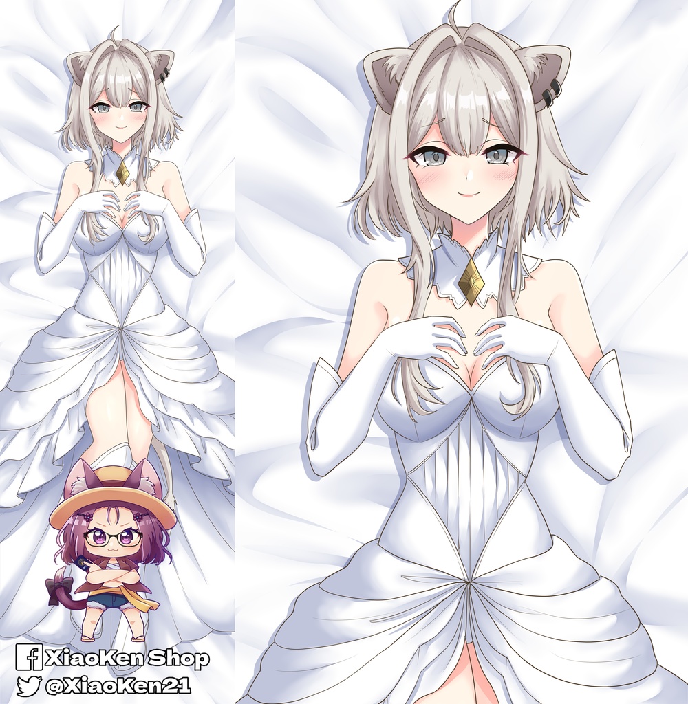 Dakimakura Shishiro Botan V3 獅白ぼたん