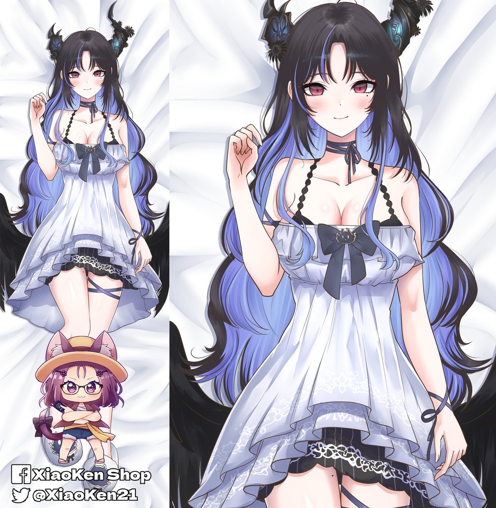 Dakimakura Nerissa Ravencroft V2 ネリッサ・レイヴンクロフト