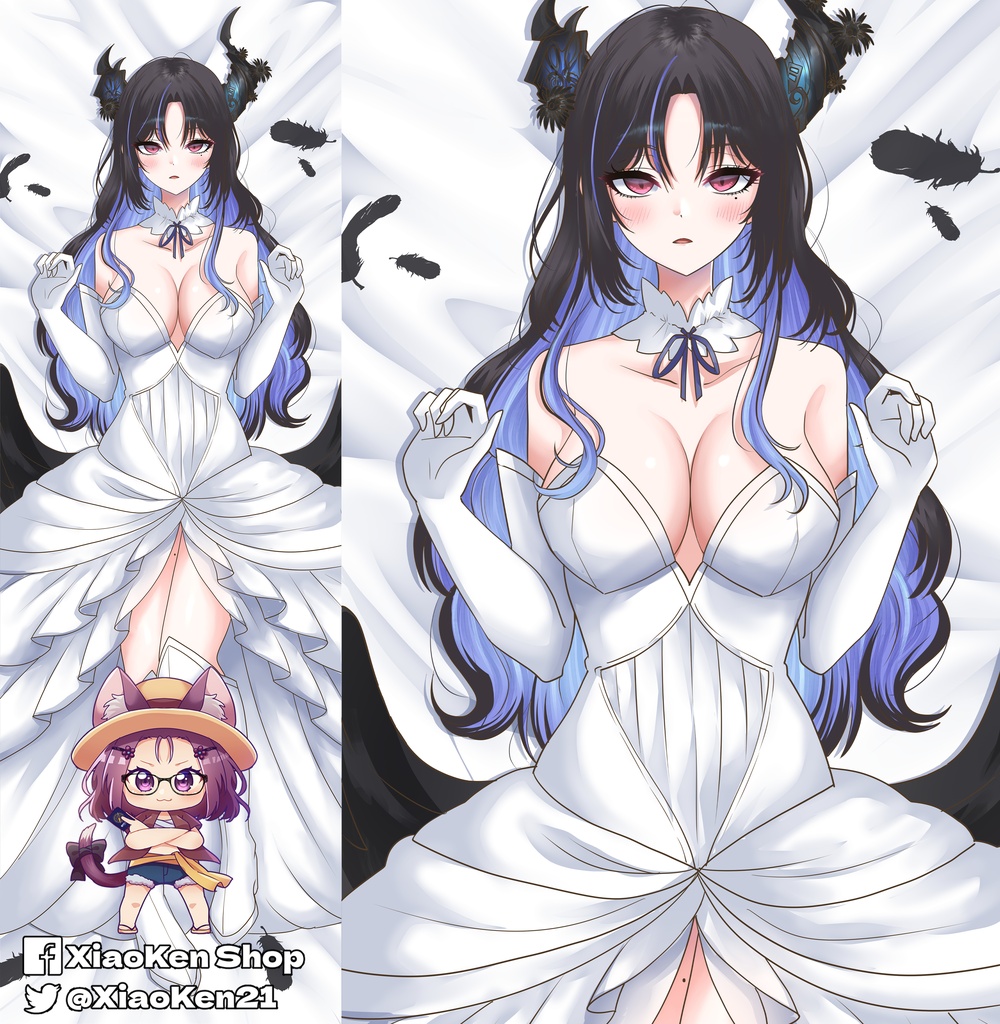 Dakimakura Nerissa Ravencroft V2 ネリッサ・レイヴンクロフト
