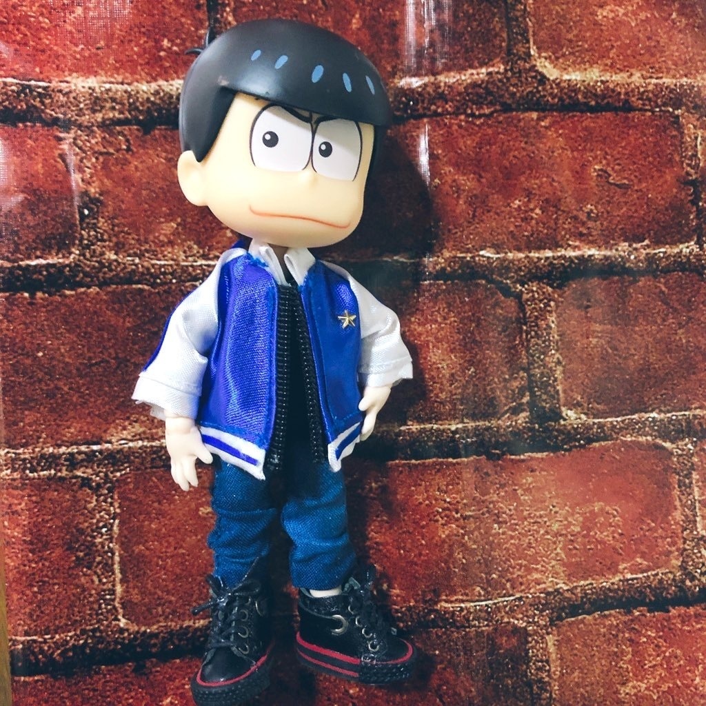 【ジャケット】💙🤍青✖️白のクールなジャケット オビツ11ねんどろいどどーるサイズ