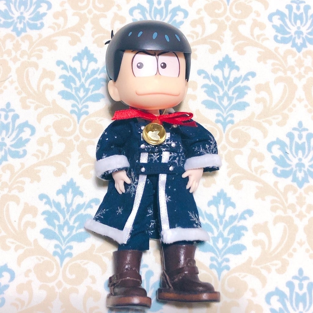 【🎄大人気の為再販】雪柄✖️紺❄️💙サンタコート2点セット オビツ11 ねんどろいどどーる兼用