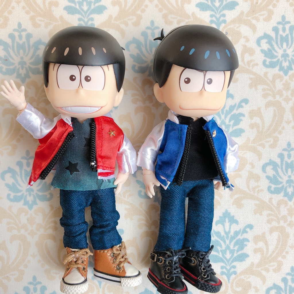 【ジャケット】💙🤍青✖️白のクールなジャケット オビツ11ねんどろいどどーるサイズ