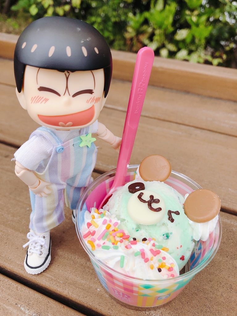 パステルカラーボーダーサロペット🍓オビツ11、ねんどろいどどーる兼用サイズ