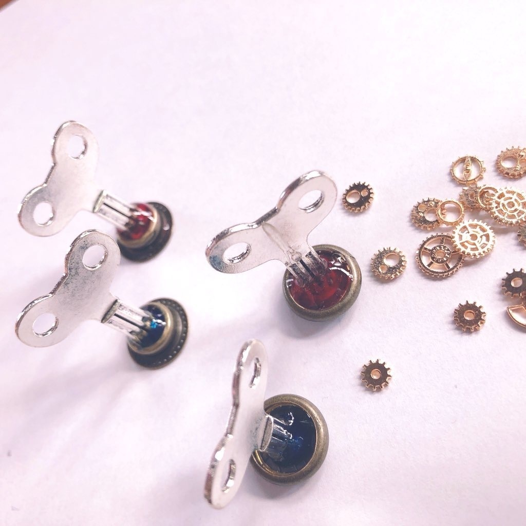 くるくる回せる⭐️ドールぬい用のネジ🗝スチームパンク⭐️ ⭐️