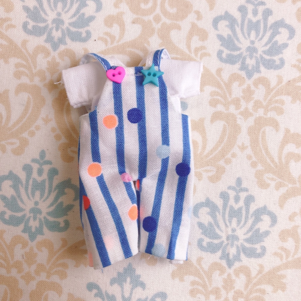【2点セット】ブルーボーダー2点セット⭐️ ⭐️オビツ11、ねんどろいどどーる兼用サイズ
