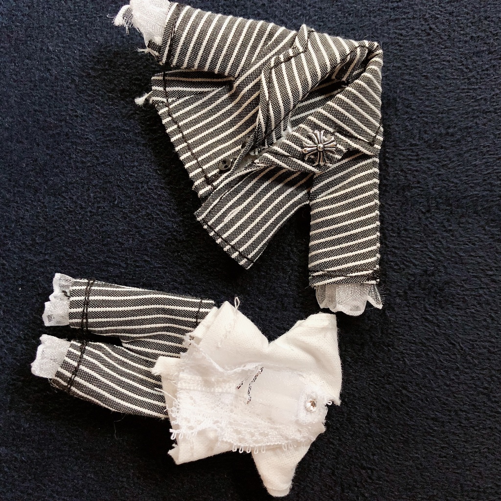 【3点セット】ゴスロリ伯爵衣装3点セット オビツ11ねんどろいどどーる兼用