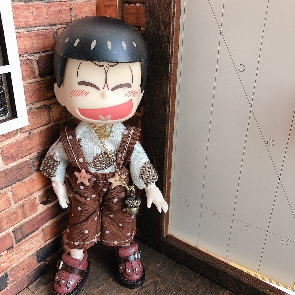 【2点セット】🌰🦔ハリネズミTシャツセットどんぐり付⭐︎オビツ11ねんどろいどどーる兼用