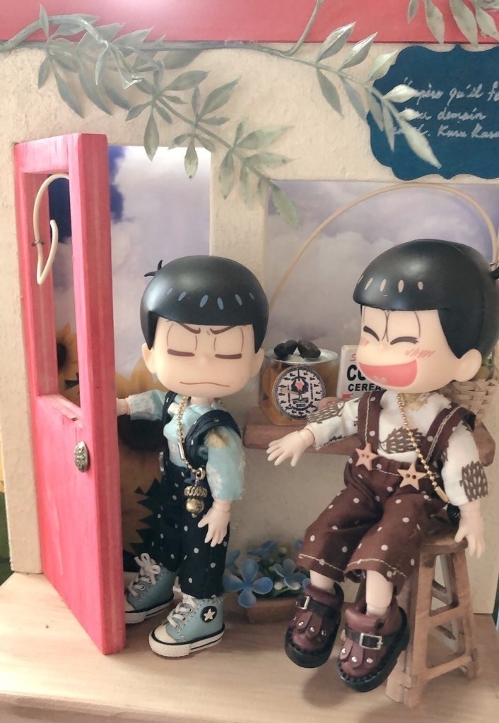 【3点セット】💙🌰🦔ハリネズミTシャツセットどんぐり付⭐︎オビツ11ねんどろいどどーる兼用