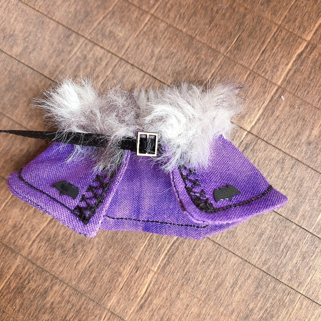 💜🎃ハロウィンコウモリ🦇ケープ【ぬいオビツ11ねんどろいどどーるにつけられます】