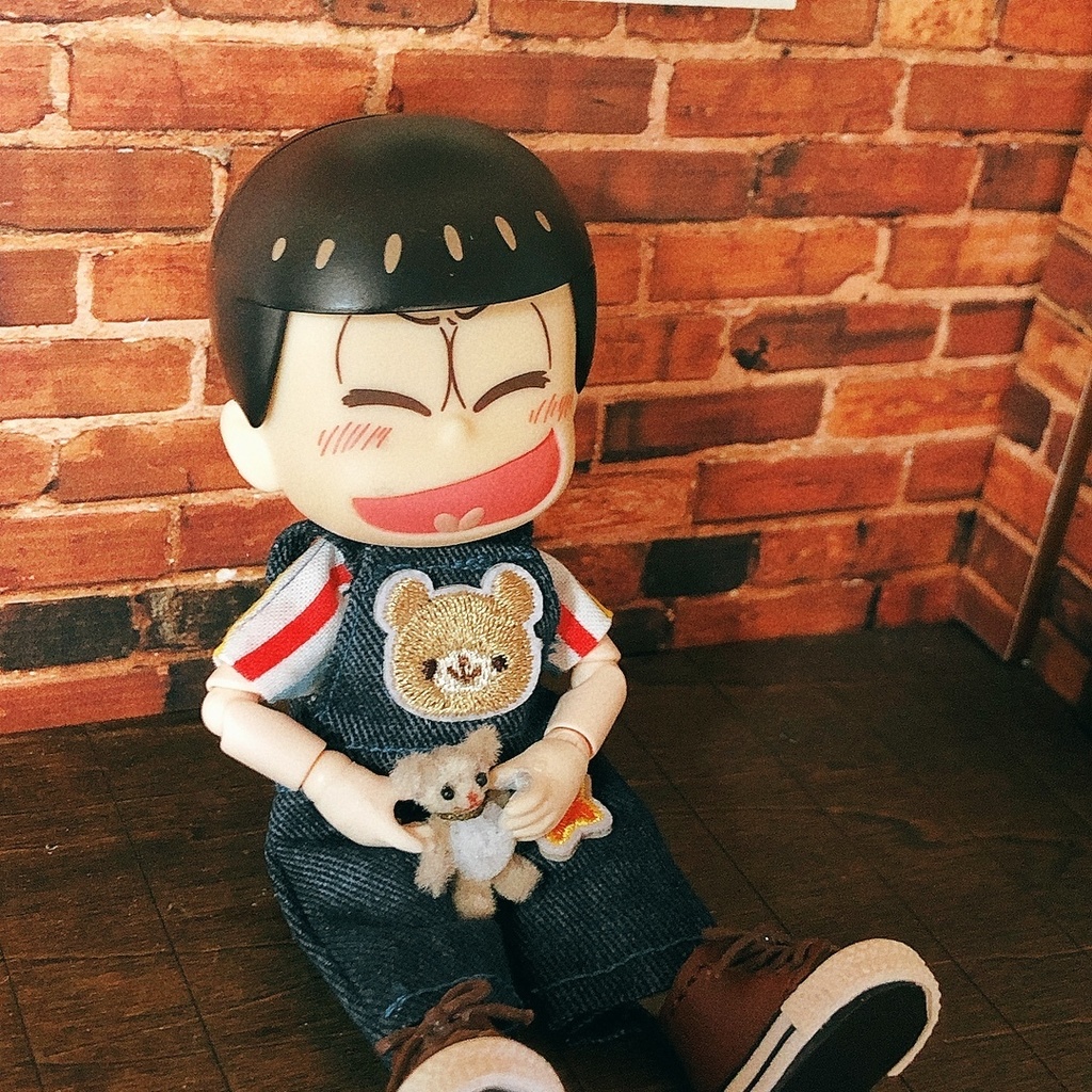 【2点セット】🐻くまさんサロペットTシャツ付き2点セット⭐️ ⭐️オビツ11、ねんどろいどどーる兼用サイズ