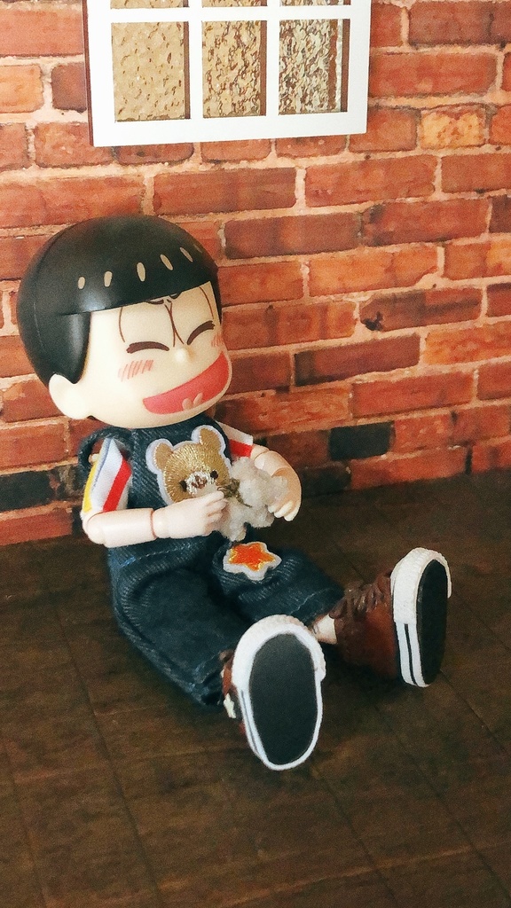 【2点セット】🐻くまさんサロペットTシャツ付き2点セット⭐️ ⭐️オビツ11、ねんどろいどどーる兼用サイズ