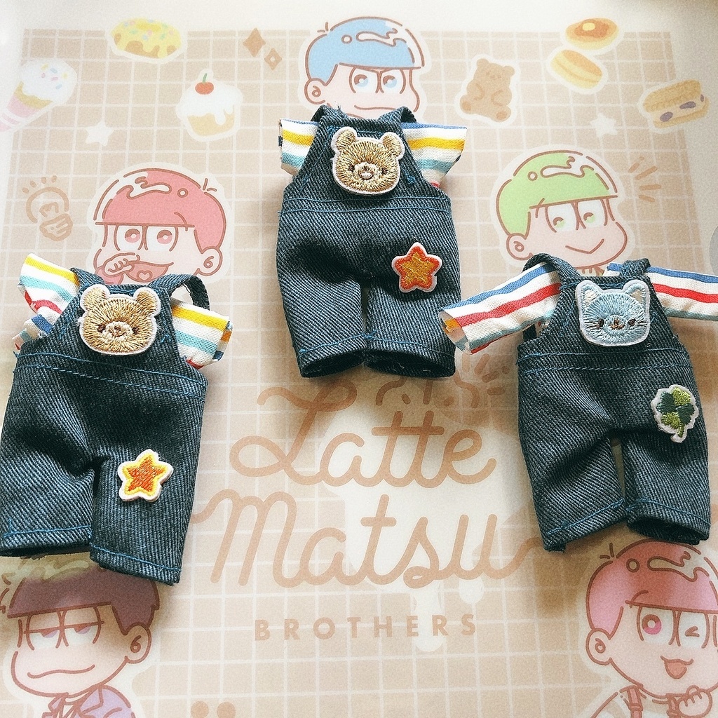 【2点セット】🐻くまさんサロペットTシャツ付き2点セット⭐️ ⭐️オビツ11、ねんどろいどどーる兼用サイズ