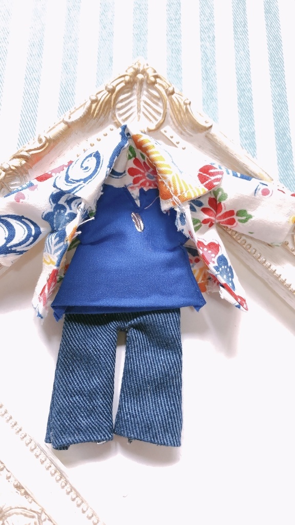 💙カラフル柄シャツ3点セット