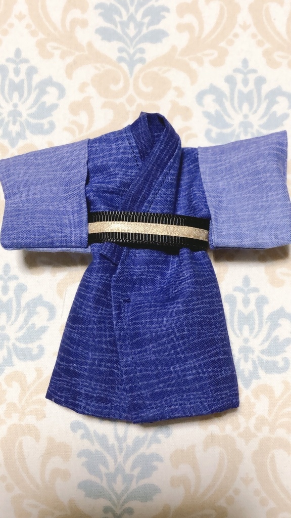 【着物】むら染めブルー着物3点セット⭐︎オビツ11 ねんどろいどどーる 