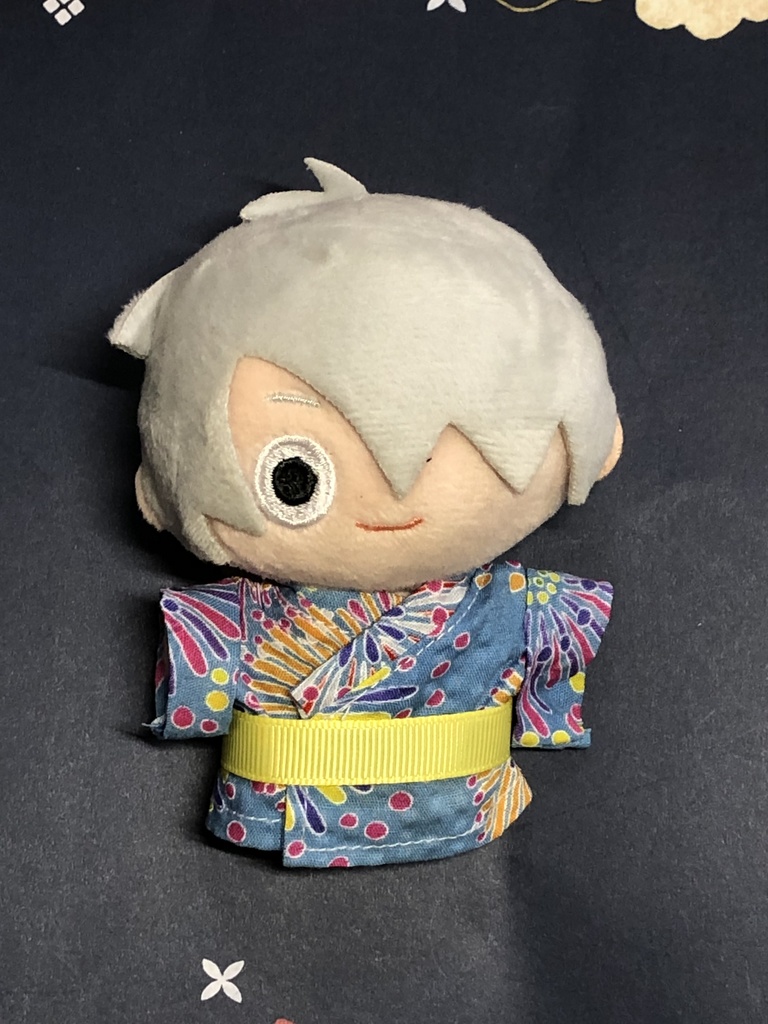 【浴衣着物】花火柄浴衣着物 ぷちマス 10センチぬい ぬいのボディS