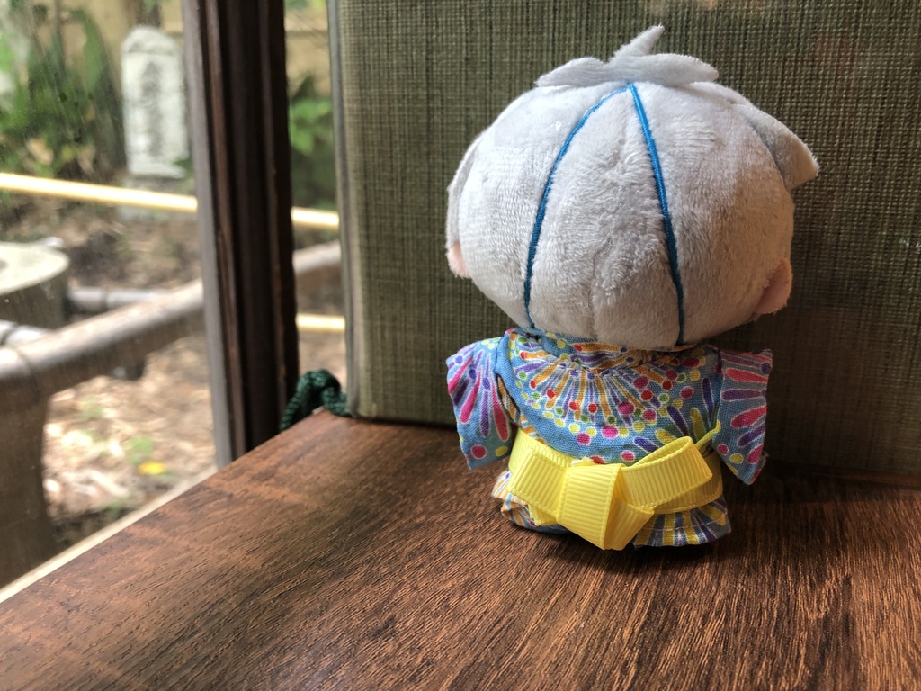 【浴衣着物】花火柄浴衣着物 ぷちマス 10センチぬい ぬいのボディS