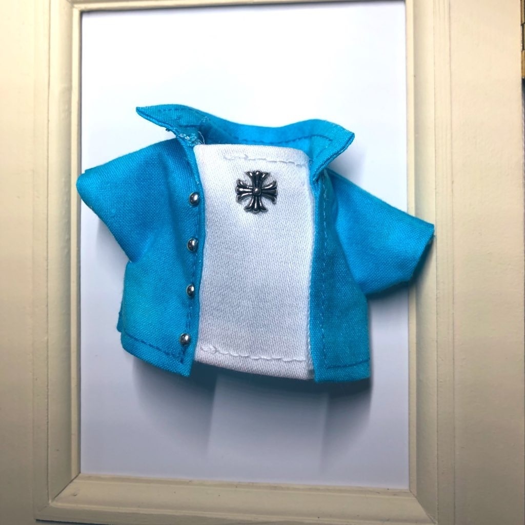 【松ぬい15センチぬい】クールなむら染めシャツ