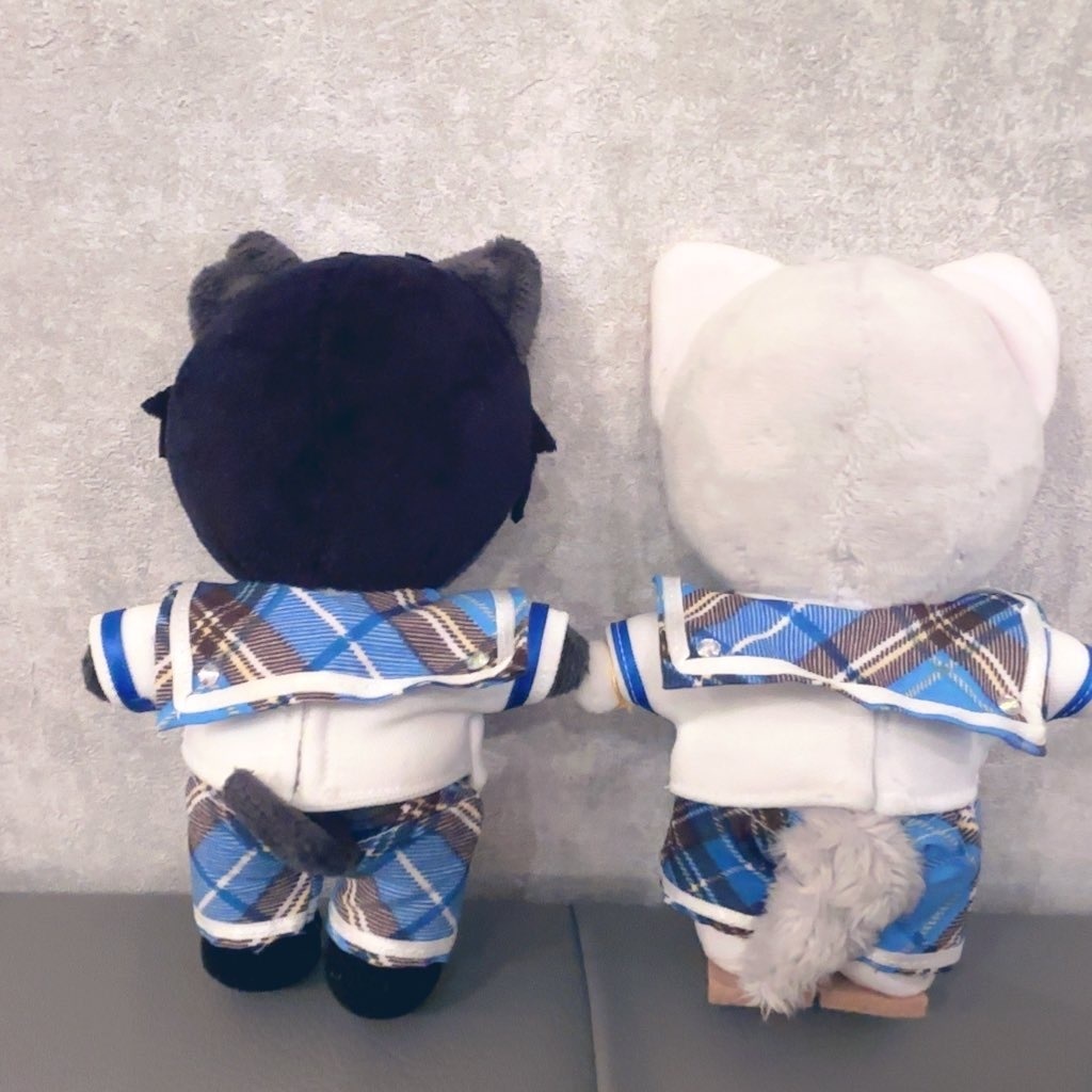 【15センチぬい】🩵チェック柄セーラー服❤️